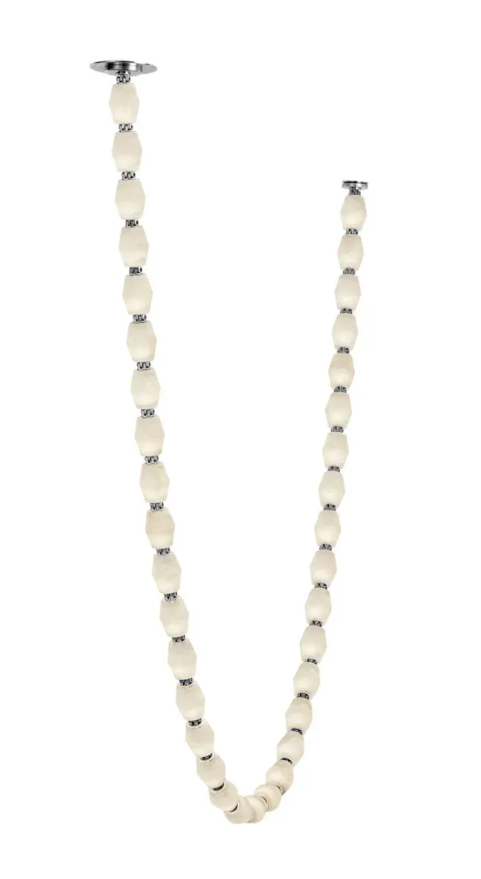 Collier Alabaster 108" Chandelier in Polished Nickel - Image 2