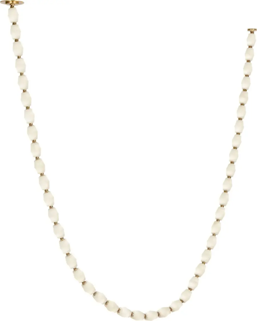 Collier Alabaster 132" Chandelier in Hand-Rubbed Antique Brass - Image 1