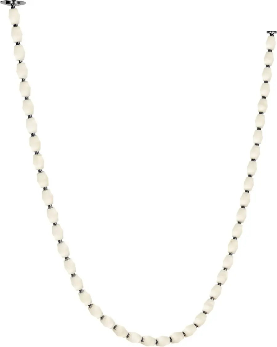 Collier Alabaster 132" Chandelier in Polished Nickel - Image 1
