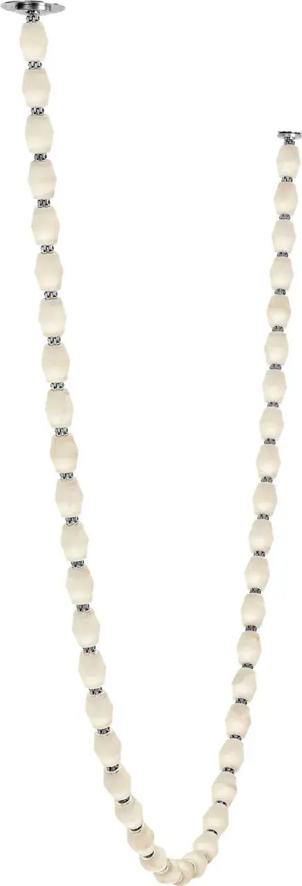 Collier Alabaster 132" Chandelier in Polished Nickel - Image 3