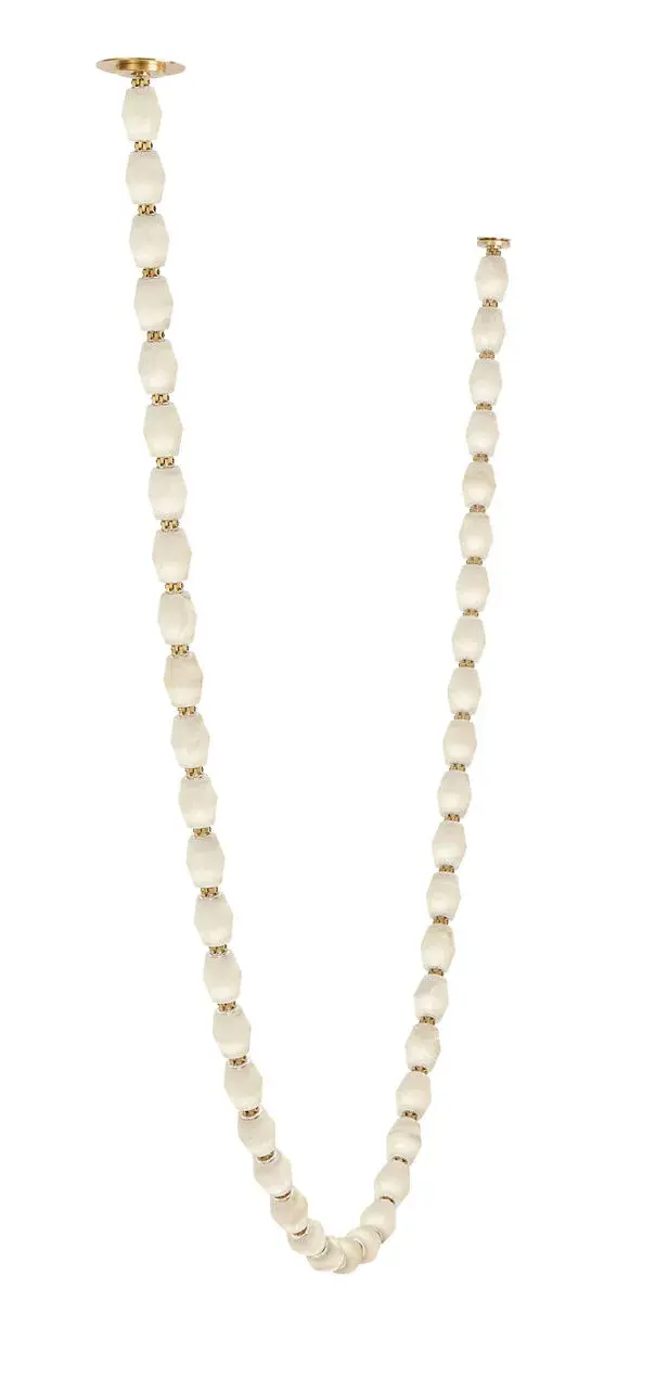 Collier Alabaster 132" Chandelier in Hand-Rubbed Antique Brass - Image 2