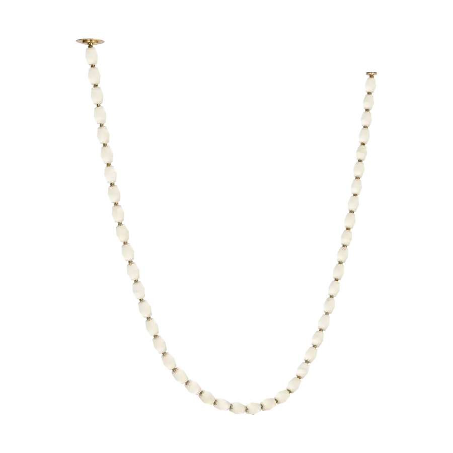 Collier Alabaster 132 Chandelier in Hand-Rubbed Antique Brass - Image 1