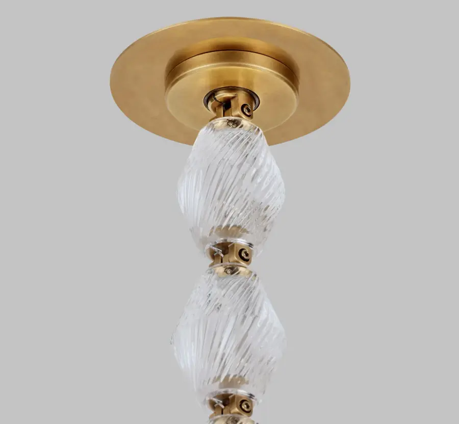 Collier Alabaster 240 Chandelier in Polished Nickel - Image 5
