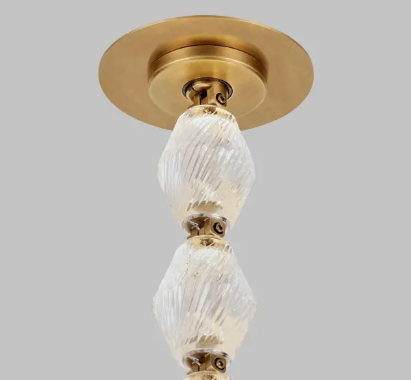 Collier Alabaster 240 Chandelier in Polished Nickel - Image 6