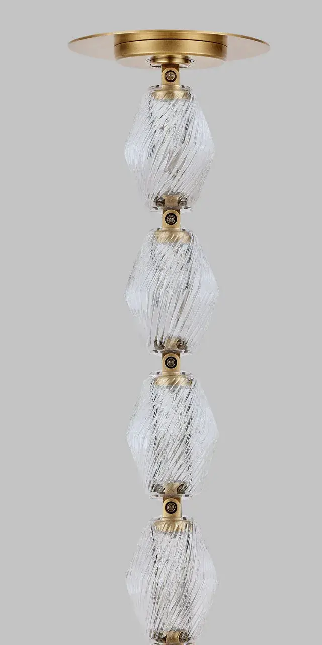 Collier Alabaster 240 Chandelier in Hand-Rubbed Antique Brass - Image 7