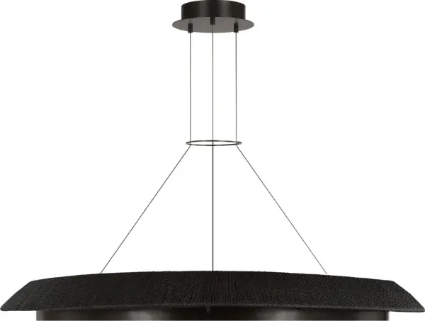 The Noa X-Large Chandelier commands attention with its substantial scale and refined Washed Black Bronze finish. Featuring integrated 2700K LED with 90 CRI, it delivers warm, color-accurate illumination perfect for grand spaces.