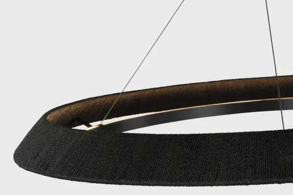 The Noa X-Large Chandelier commands attention with its substantial scale and refined Washed Black Bronze finish. Featuring integrated 2700K LED with 90 CRI, it delivers warm, color-accurate illumination perfect for grand spaces. - alternate view