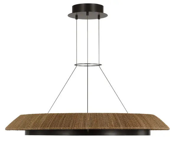 Noa Large Chandelier in Natural Bronze - Image 5