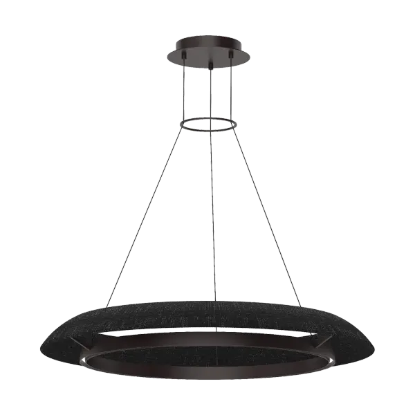 The Noa Large Chandelier makes a bold statement with its washed black bronze finish and substantial scale. Featuring integrated 2700K LED with 90 CRI for exceptional color rendering, this fixture delivers both visual impact and superior lighting quality.