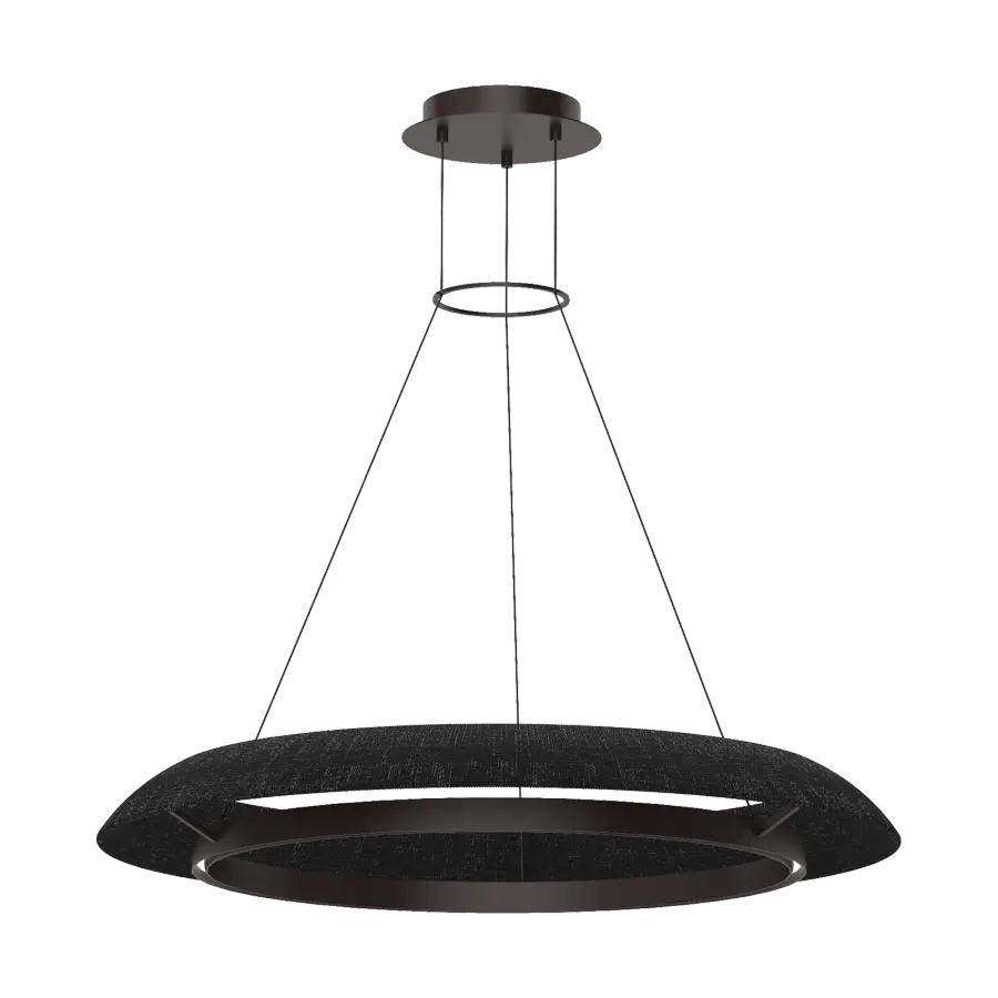 Noa Large Chandelier in Washed Black Bronze - Image 1