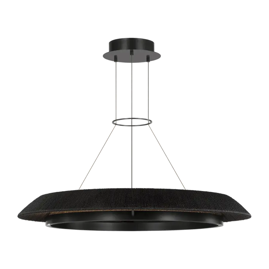 Noa Large Chandelier in Washed Black Bronze - Image 2