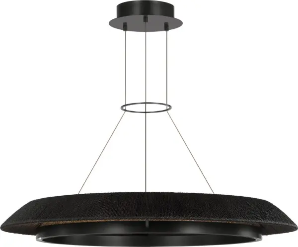 Noa Large Chandelier in Washed Black Bronze - Image 3