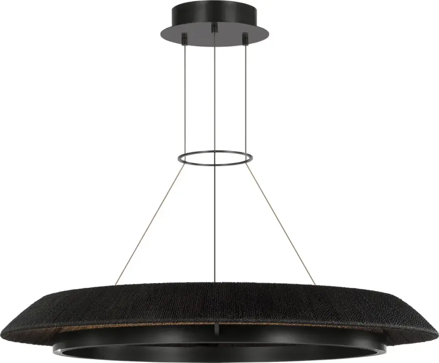 Noa Large Chandelier in Washed Black Bronze - Image 3