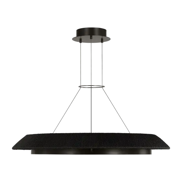 Noa Large Chandelier in Washed Black Bronze - Image 4