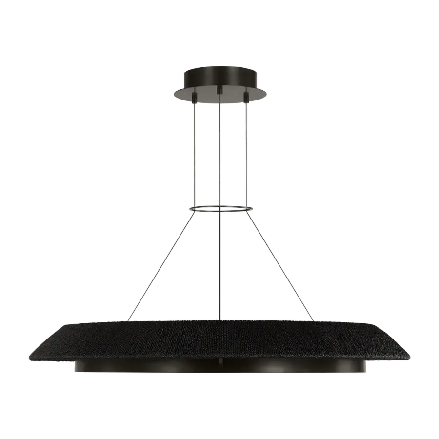 Noa Large Chandelier in Washed Black Bronze - Image 4