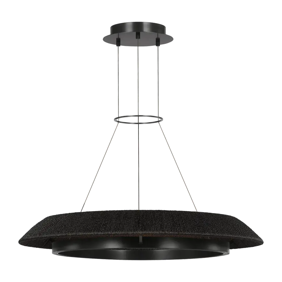 Noa Medium Chandelier in Washed Black Bronze - Image 5