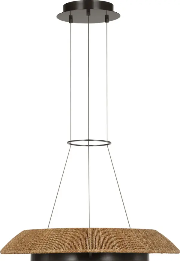 The Noa Small Chandelier combines organic modern design with refined craftsmanship in a natural bronze finish. Its compact scale makes it perfect for intimate dining spaces, breakfast nooks, or bedrooms where elegance is desired without overwhelming the room. The 2700K warm LED provides inviting illumination with excellent 90 CRI color rendering.