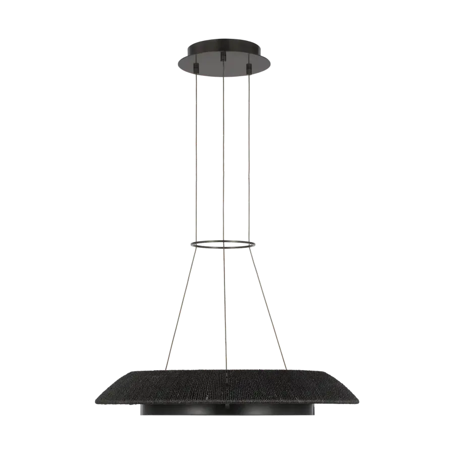 Noa Small Chandelier in Washed Black Bronze - Image 1