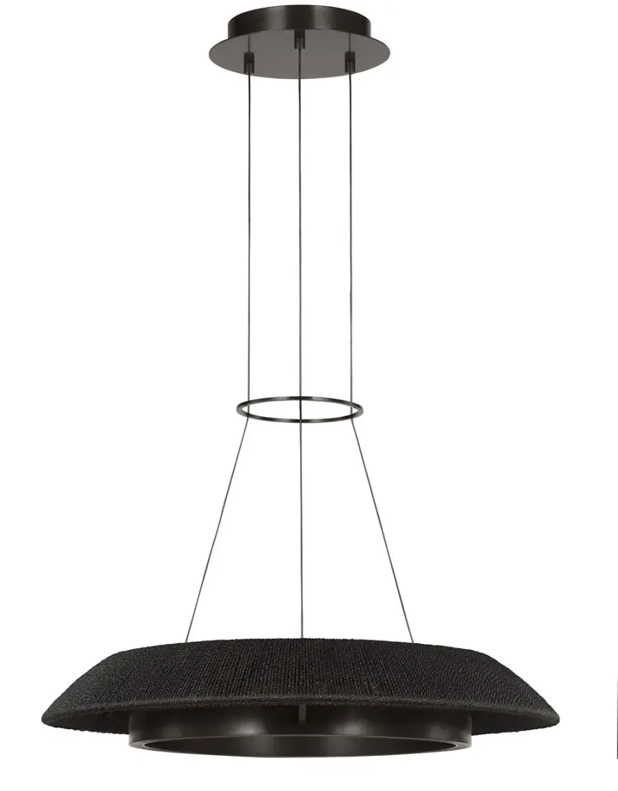 Noa Small Chandelier in Washed Black Bronze - Image 2