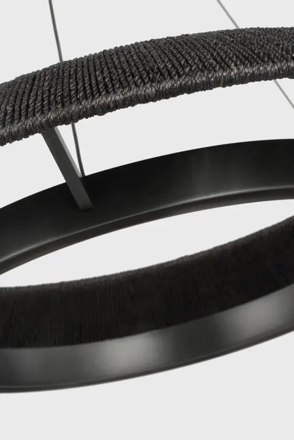 Noa Small Chandelier in Washed Black Bronze - Image 4