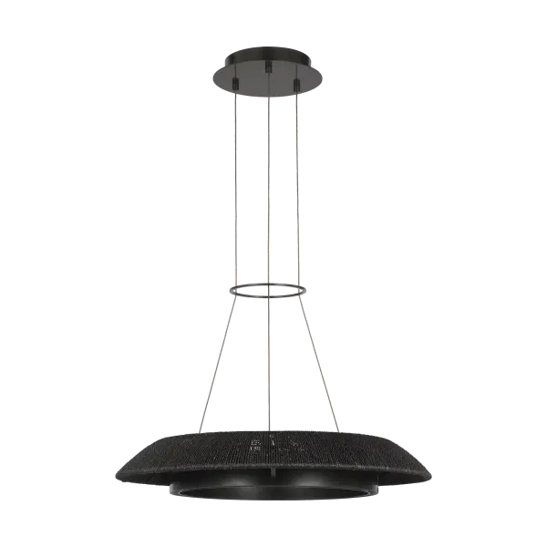 Noa Small Chandelier in Washed Black Bronze - Image 5
