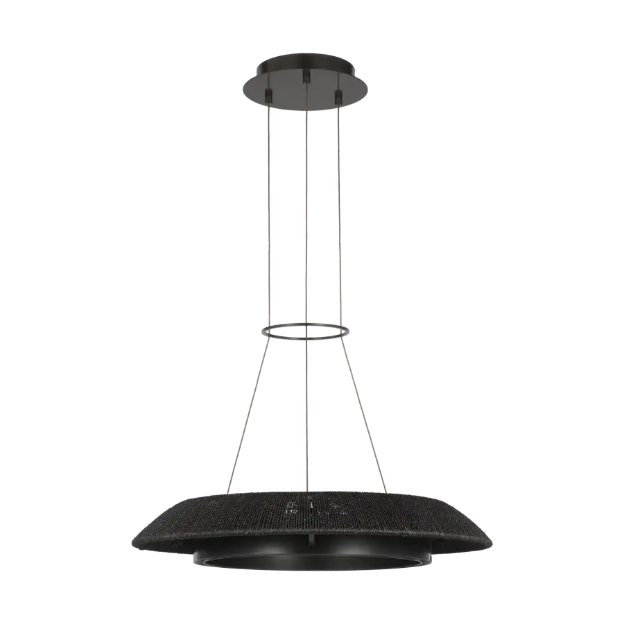 Noa Small Chandelier in Washed Black Bronze - Image 5