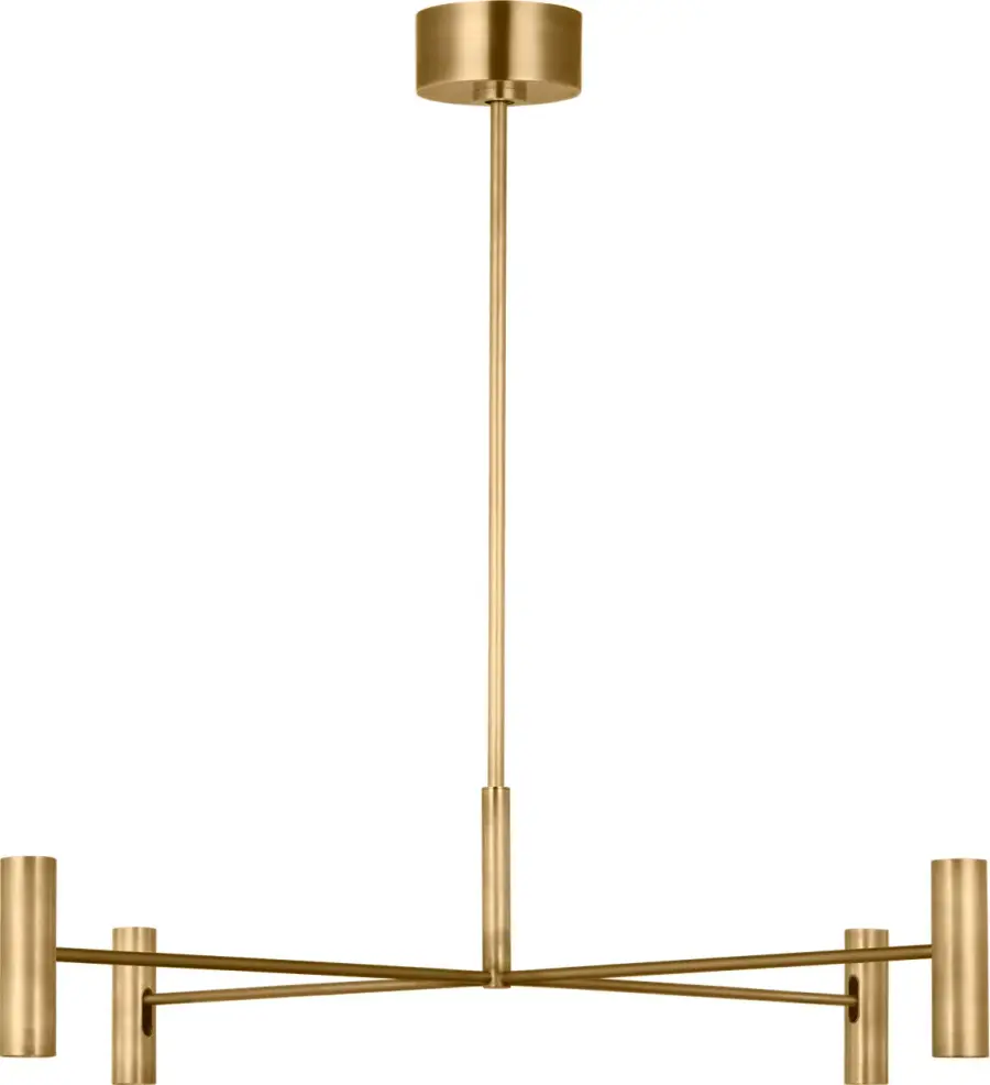 Ponte Large Chandelier in Hand-Rubbed Antique Brass - Image 2