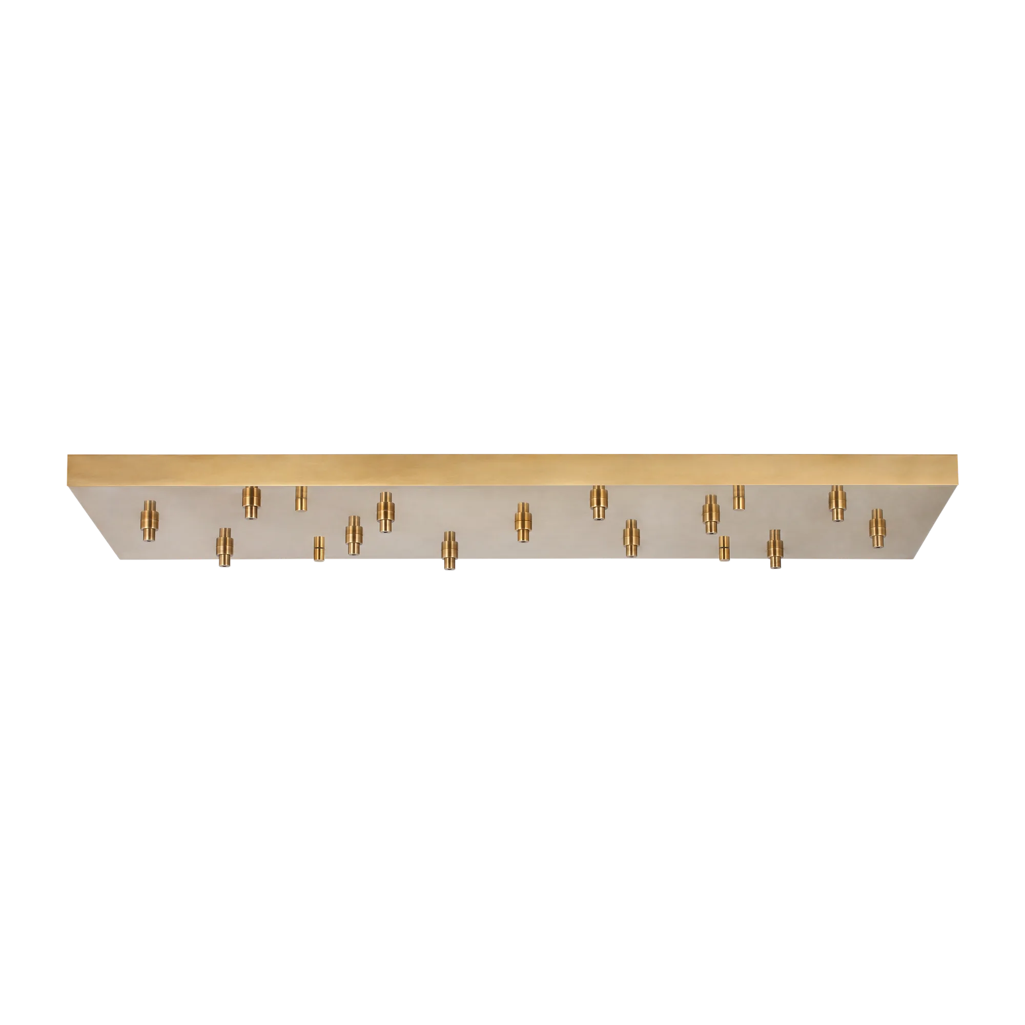54" Rectangular Multiport Canopy in Hand-Rubbed Antique Brass