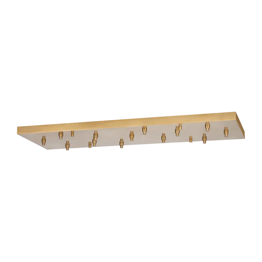 54" Rectangular Multiport Canopy in Hand-Rubbed Antique Brass - Image 3
