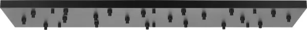 This 72-inch rectangular canopy enables sophisticated multi-pendant installations with clean, contemporary lines. The substantial size and Nightshade Black finish create a bold architectural statement perfect for large-scale spaces.