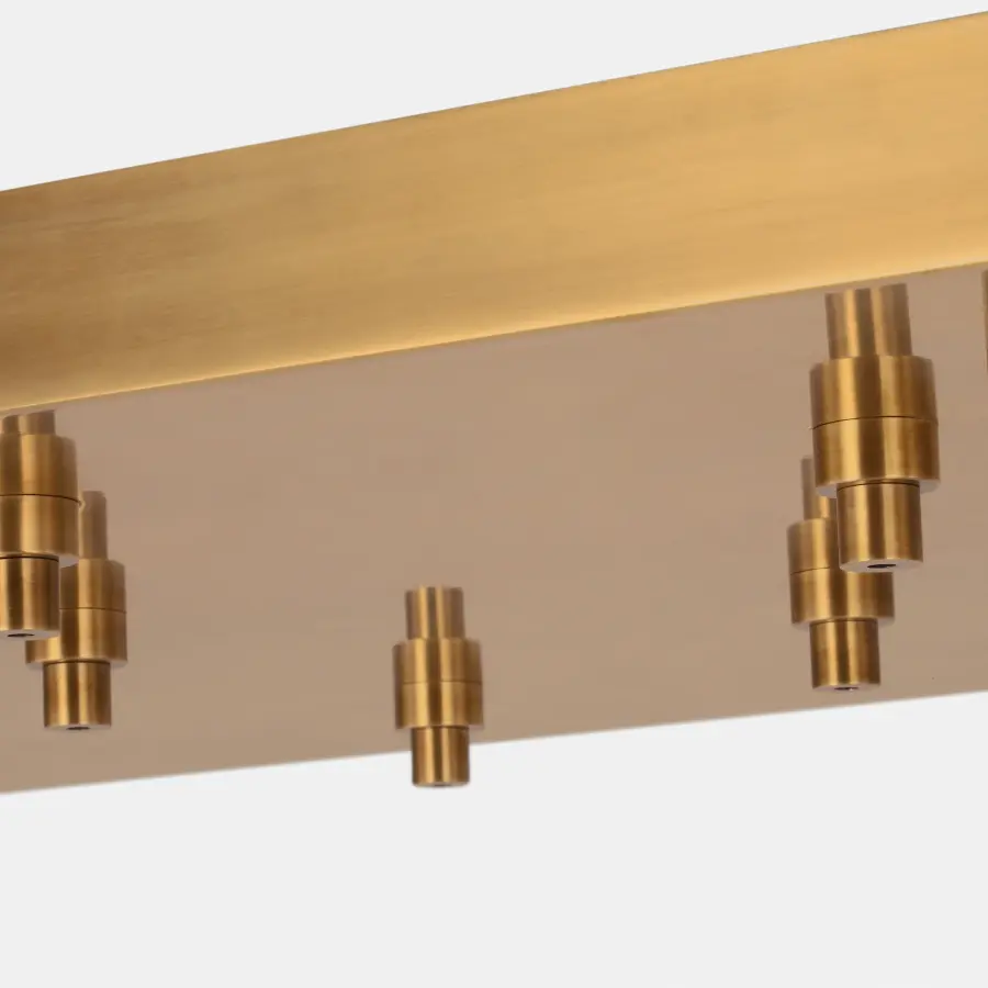72" Rectangular Multiport Canopy in Hand-Rubbed Antique Brass - Image 8