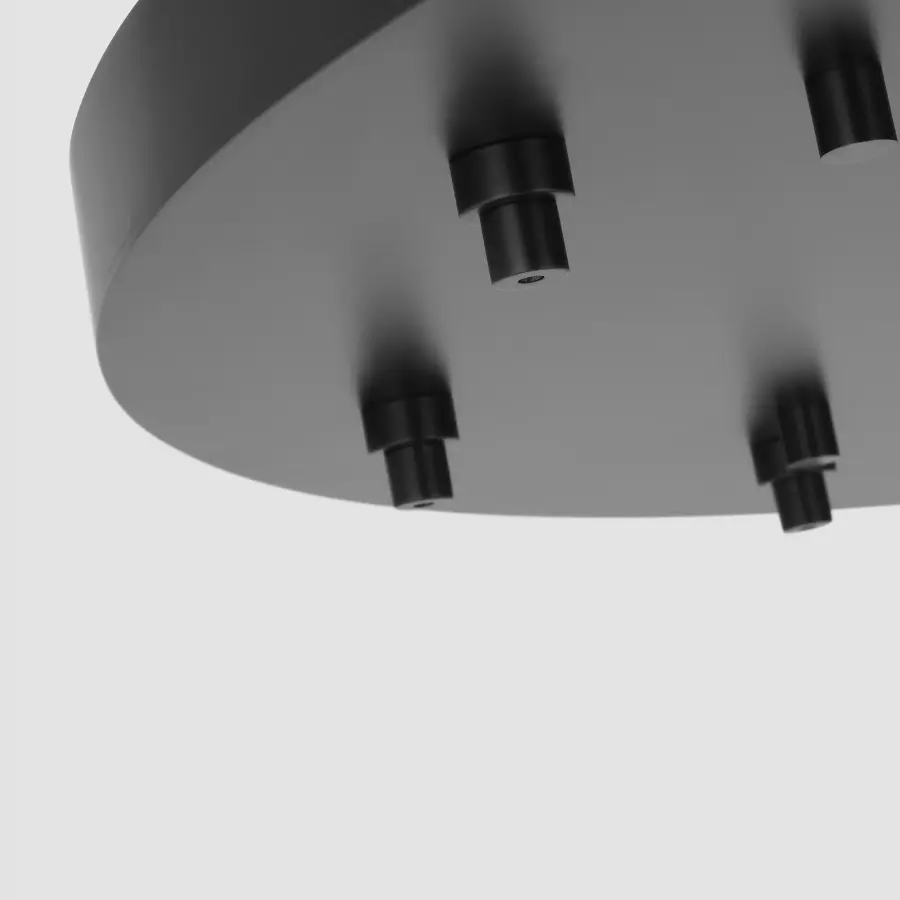 46.5" Round Multiport Canopy in Nightshade Black - Image 6