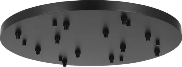 36" Round Multiport Canopy in Nightshade Black - Image 1