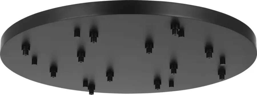 36" Round Multiport Canopy in Nightshade Black - Image 1