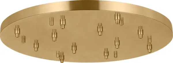 36" Round Multiport Canopy in Hand-Rubbed Antique Brass - Image 2