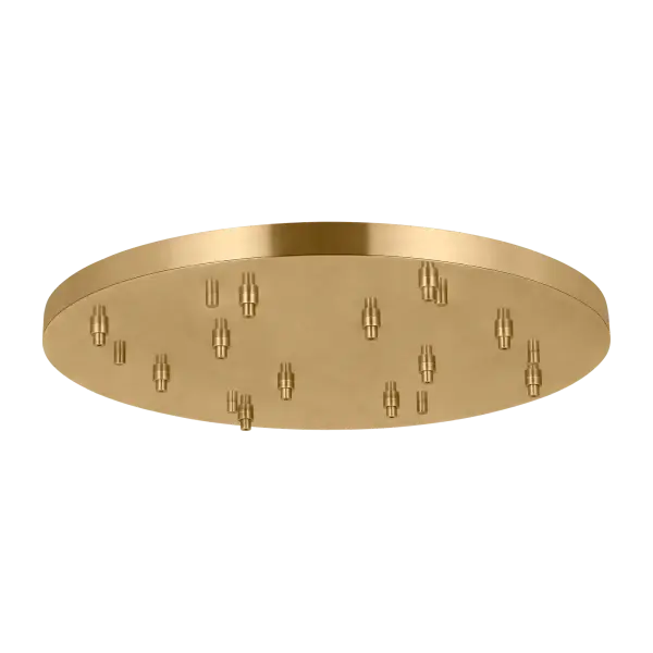 36" Round Multiport Canopy in Hand-Rubbed Antique Brass - Image 3