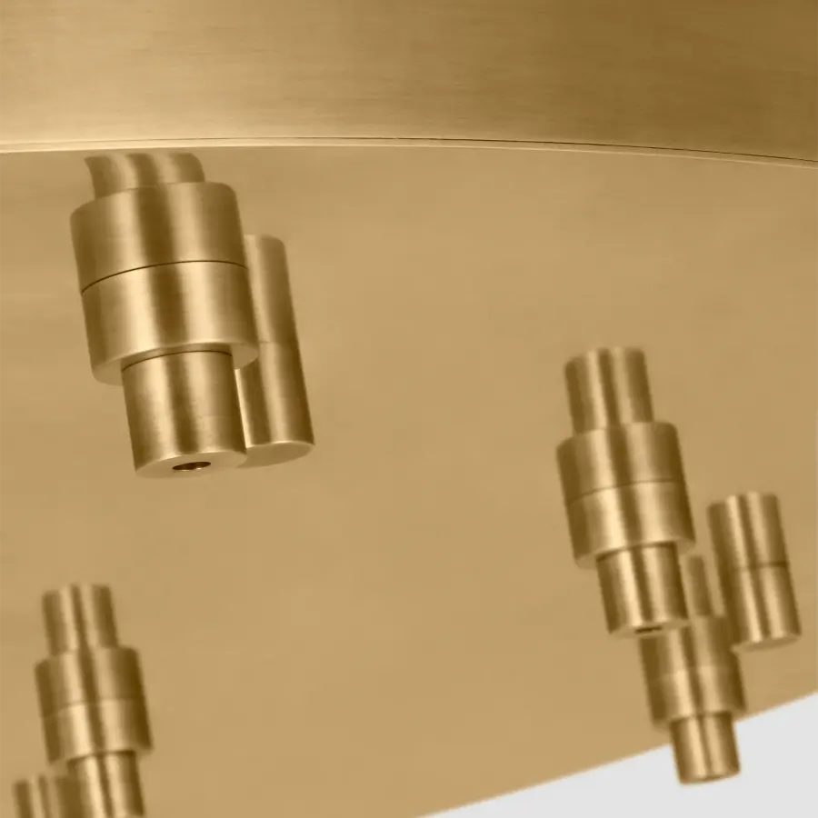 36" Round Multiport Canopy in Hand-Rubbed Antique Brass - Image 4