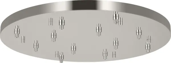 36" Round Multiport Canopy in Polished Nickel - Image 2