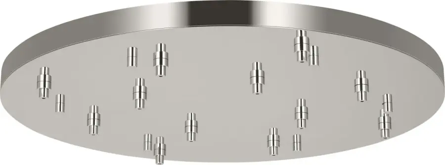36" Round Multiport Canopy in Polished Nickel - Image 2