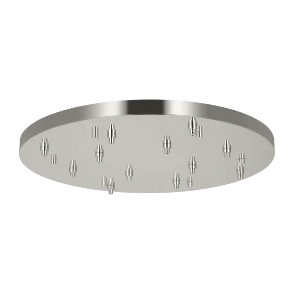36" Round Multiport Canopy in Polished Nickel - Image 3