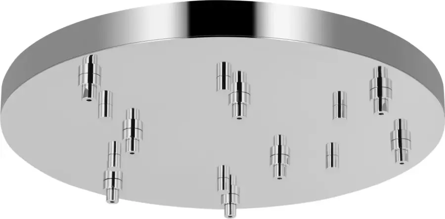 24" Round Multiport Canopy in Polished Nickel - Image 2
