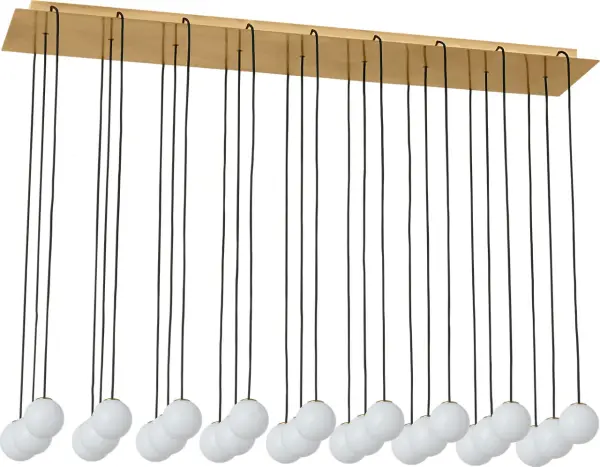 The Orbet 27-Light Chandelier makes a dramatic architectural statement with its impressive scale and hand-rubbed antique brass finish. Perfect for grand spaces requiring substantial illumination and visual impact.