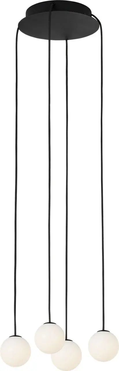 Orbet 4-Light Chandelier in Nightshade Black - Image 2