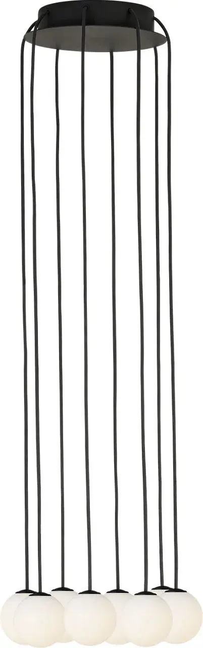 Orbet 8-Light Chandelier in Nightshade Black - Image 1
