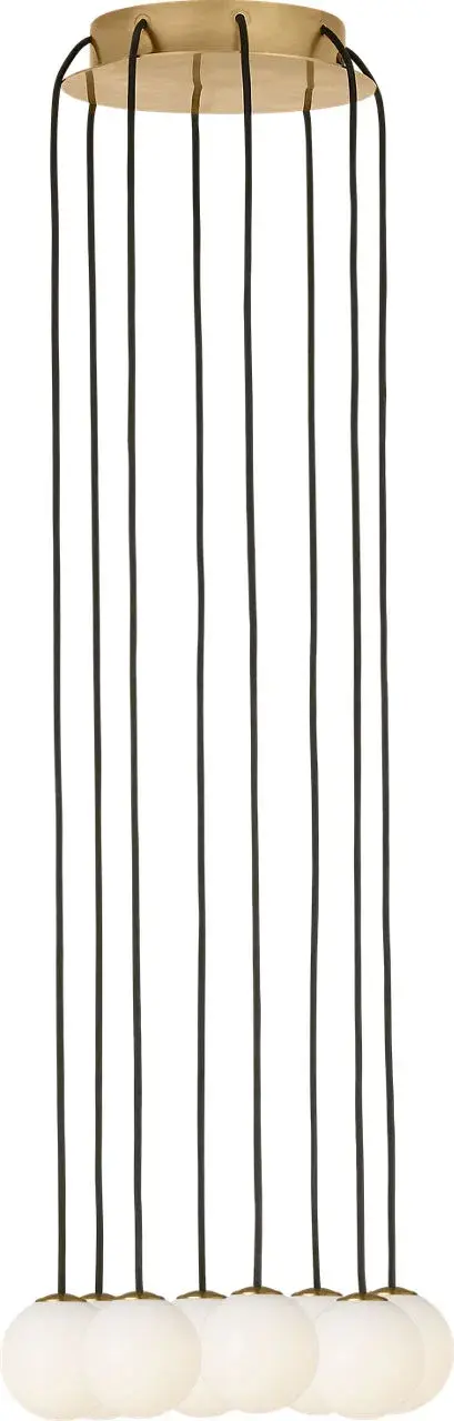 Orbet 8-Light Chandelier in Hand-Rubbed Antique Brass - Image 1