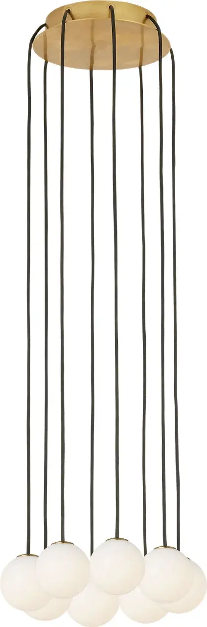 Orbet 8-Light Chandelier in Hand-Rubbed Antique Brass - Image 2