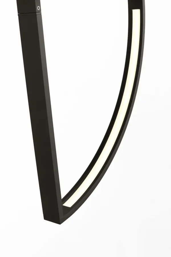 Baku 13" Chandelier in Nightshade Black - Image 4