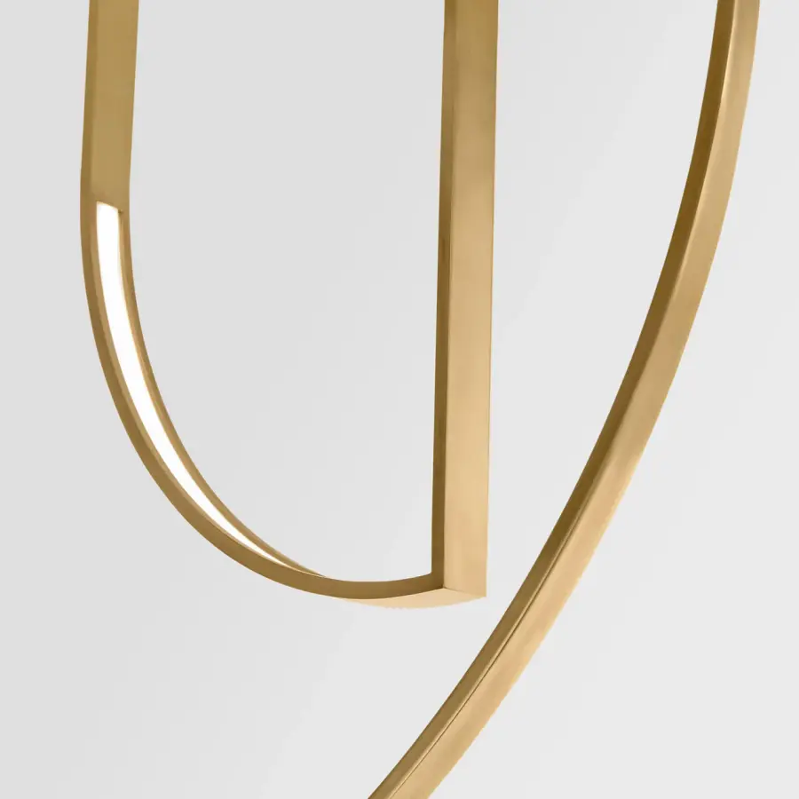 Baku 13" Chandelier in Hand-Rubbed Antique Brass - Image 6
