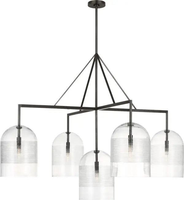 Sophisticated Statement Piece with Artisanal Glass and Solid Brass - Image 3