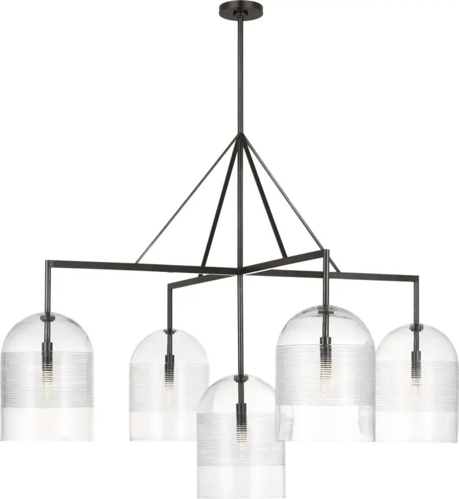 Sophisticated Statement Piece with Artisanal Glass and Solid Brass - Image 3